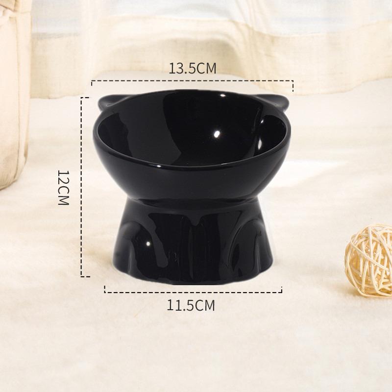 Cute Ceramic Cat Bowl Elevated High Foot Pet Food Bowl Dog Water Feeder Non Spill Black Pet Supplies
Cute Ceramic Cat Bowl Elevated High Foot Pet Food Bowl Dog Water Feeder Non Spill Black Pet Supplies
