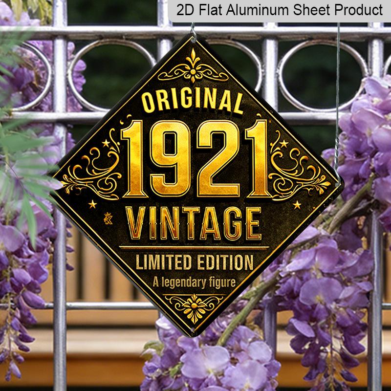 2D Flat, 1pc, 1921 Original Limited Edition Vintage Metal Aluminum Sign, Outdoor Plaque & Wall Decor, Nostalgic Vintage Decoration, Mixed Style Wall 20*20cm
2D Flat, 1pc, 1921 Original Limited Edition Vintage Metal Aluminum Sign, Outdoor Plaque & Wall Decor, Nostalgic Vintage Decoration, Mixed Style Wall 20*20cm