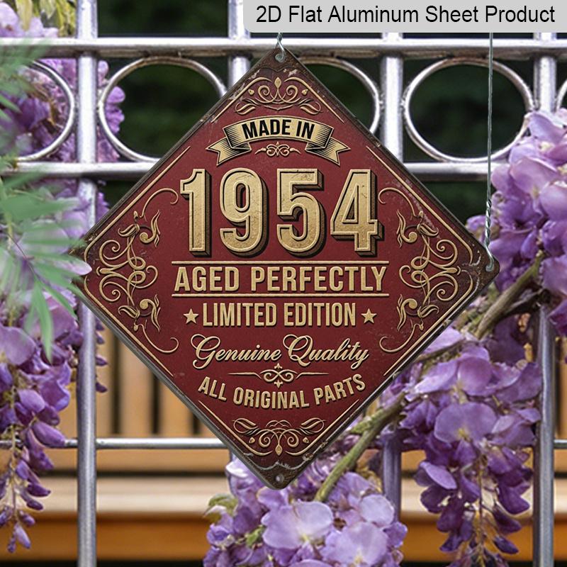 2D Flat, 1pc 1954 Retro Aluminum Sign Suitable for Birth Year Collectors Gift, Vintage Wall Decor with 1954 Number Display, Outdoor Plaques for 20*20cm
2D Flat, 1pc 1954 Retro Aluminum Sign Suitable for Birth Year Collectors Gift, Vintage Wall Decor with 1954 Number Display, Outdoor Plaques for 20*20cm