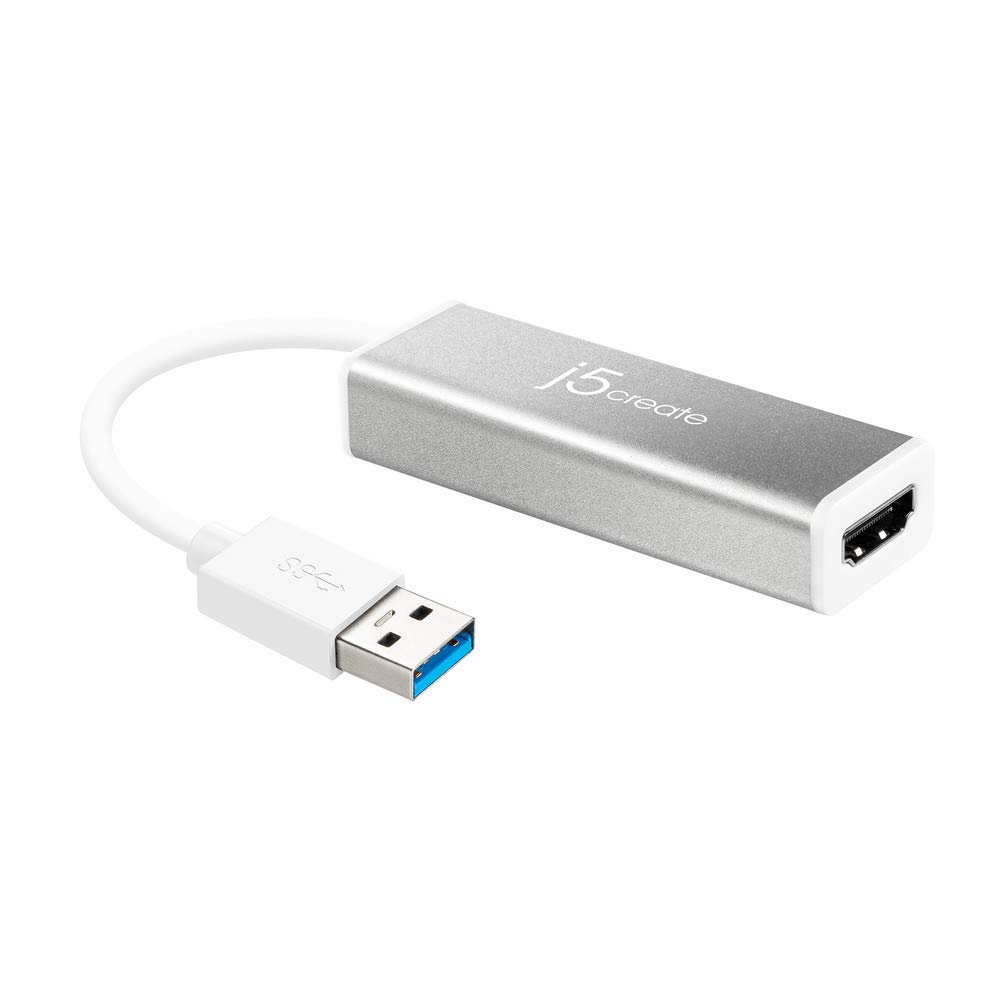 j5create USB to HDMI Display Adapter Slim Type Compatible with OS 1080p 60Hz Compatible Heavy Duty Aluminum 3.0 Windows/Mac QWXGA(2048×1152) JUA355-EJ
j5create USB to HDMI Display Adapter Slim Type Compatible with OS 1080p 60Hz Compatible Heavy Duty Aluminum 3.0 Windows/Mac QWXGA(2048×1152) JUA355-EJ