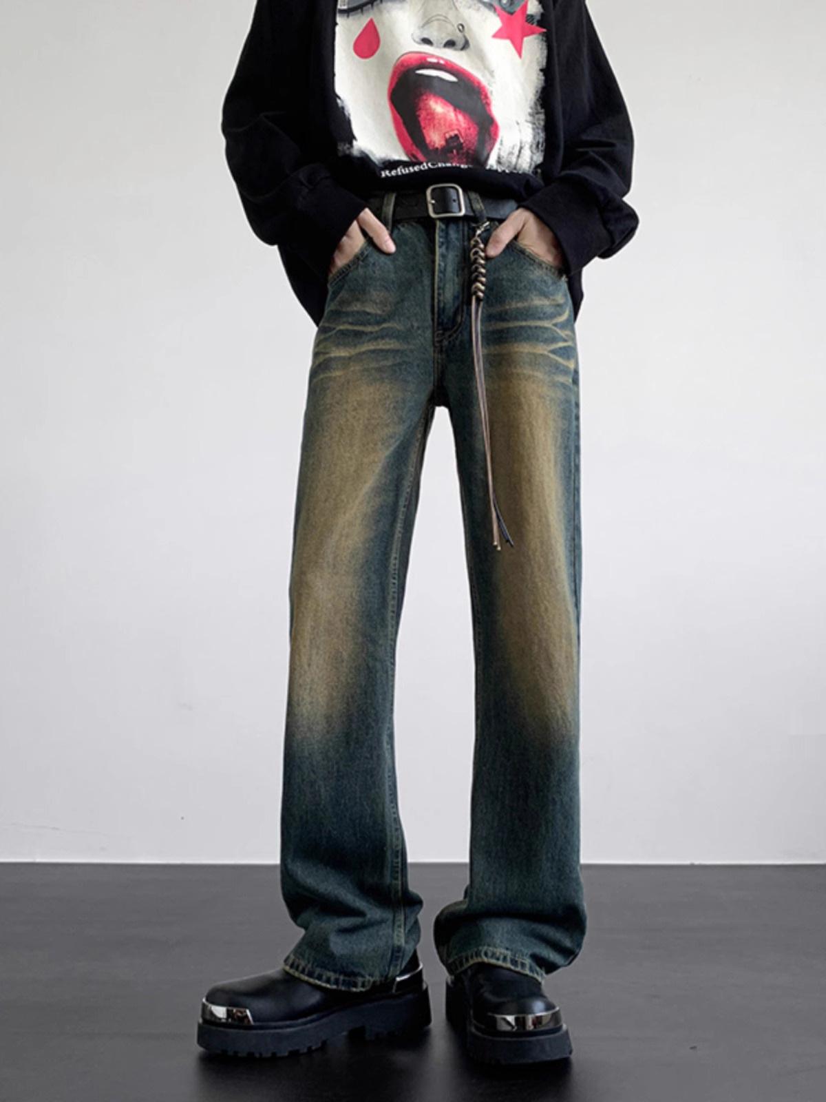 JYL Men s Straight Jeans Autumn New Washed Trendy Loose Wide-Leg Denim Pants 3XL новий колір автомобіля
JYL Men s Straight Jeans Autumn New Washed Trendy Loose Wide-Leg Denim Pants 3XL новий колір автомобіля