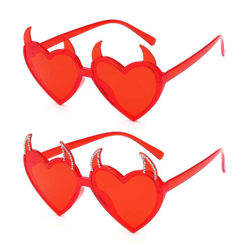 Heart Shape Halloween Cosplay Glasses Rhinestones UV Protection Sun Glasses Holiday Gifts Style 1
Heart Shape Halloween Cosplay Glasses Rhinestones UV Protection Sun Glasses Holiday Gifts Style 1