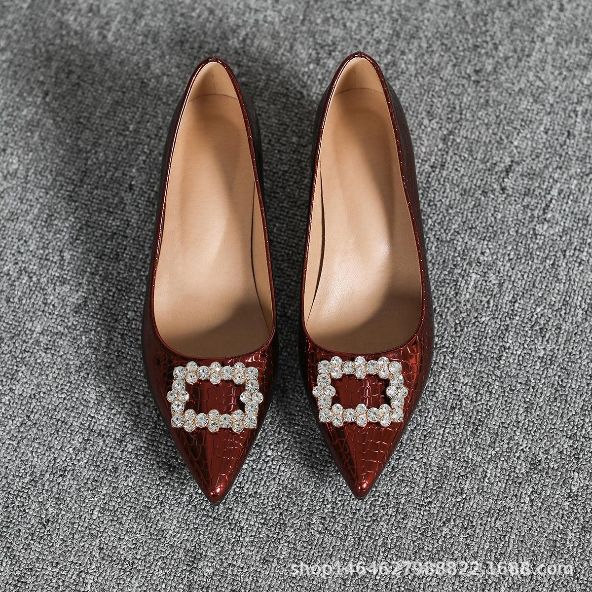 Women s shallow suede four-season single shoes spring and summer new versatile fashion workplace high heels 43
Women s shallow suede four-season single shoes spring and summer new versatile fashion workplace high heels 43