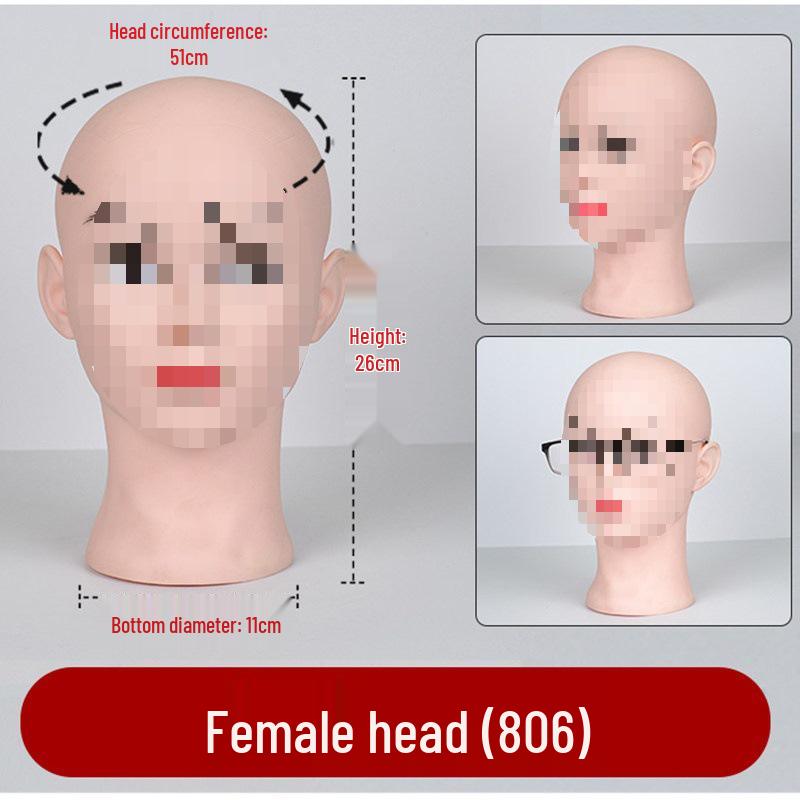 Mannequin Head Stand for Wig Styling - Bald Pursed Lips Model
Mannequin Head Stand for Wig Styling - Bald Pursed Lips Model