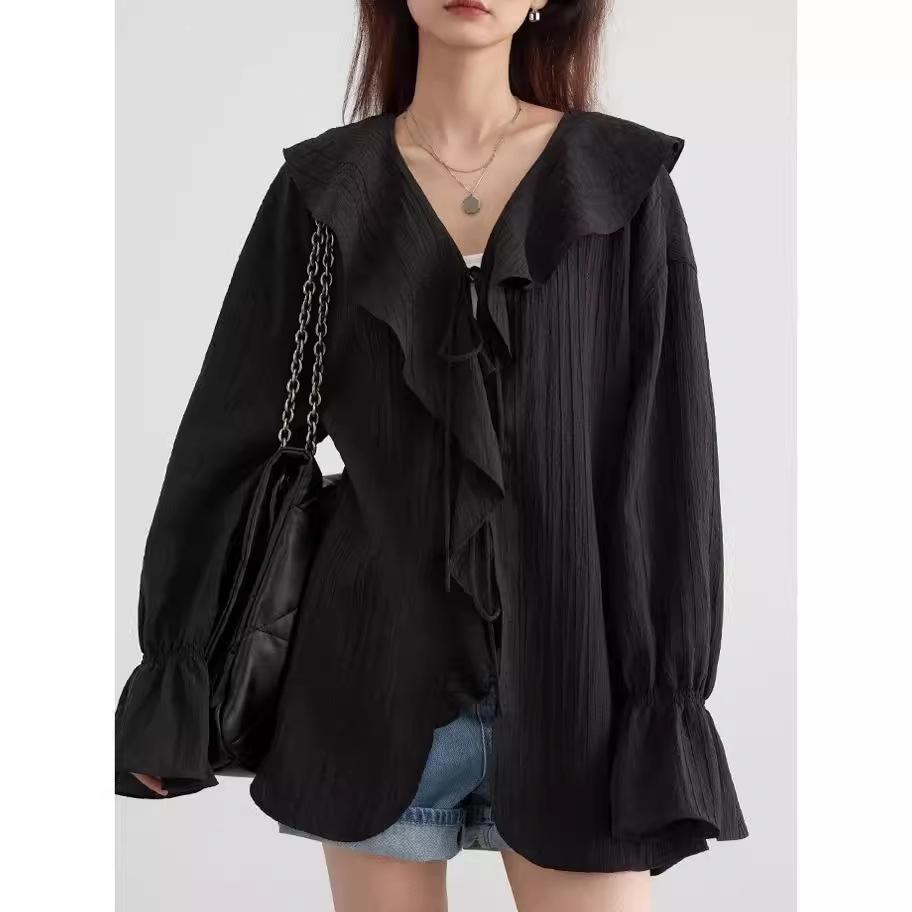 CHICVEN Визуальное пространство Миди-рубашка из тенселя со шнуровкой и рукавами-рюшами Small (S) чёрный
CHICVEN Визуальное пространство Миди-рубашка из тенселя со шнуровкой и рукавами-рюшами Small (S) чёрный