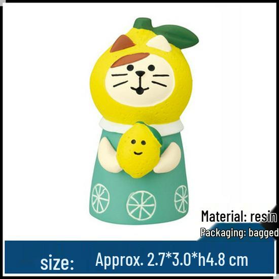 Japanese Zakka Lemon Series: Cat Mini Resin Ornament - Lemon Tea Scene
Japanese Zakka Lemon Series: Cat Mini Resin Ornament - Lemon Tea Scene