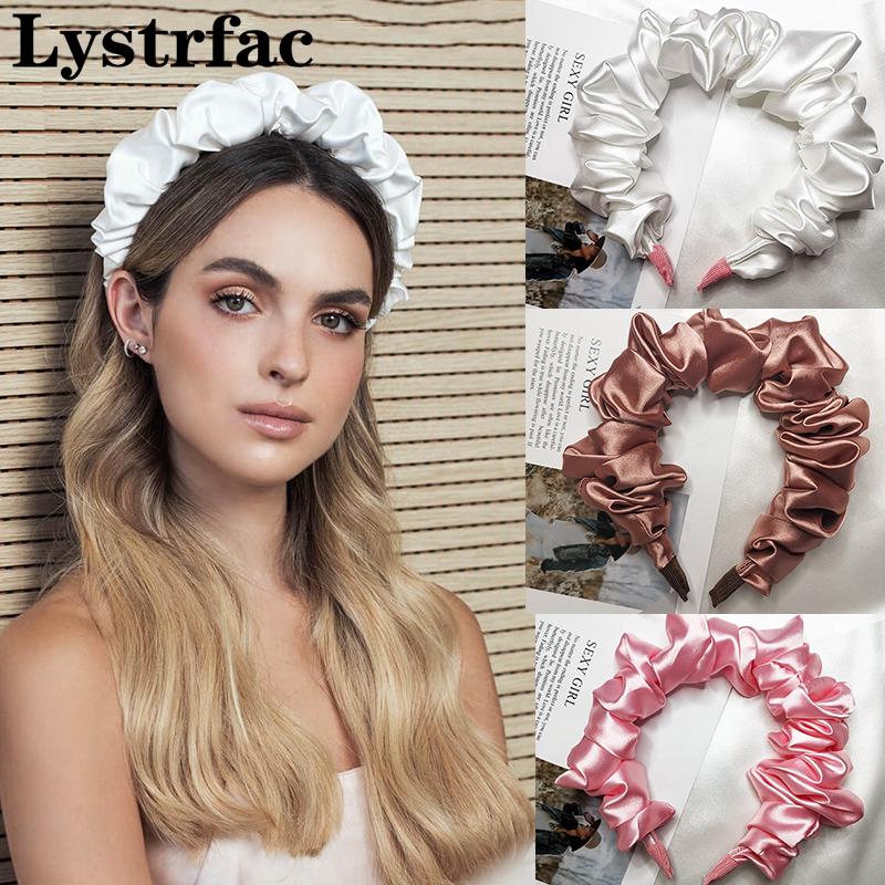 Lystrfac Solid Color Slik Padded Pleated Hairband for Women Fashion Scrunchy Headband Retro Hair Loop Female Hair Accessories
Lystrfac Solid Color Slik Padded Pleated Hairband for Women Fashion Scrunchy Headband Retro Hair Loop Female Hair Accessories