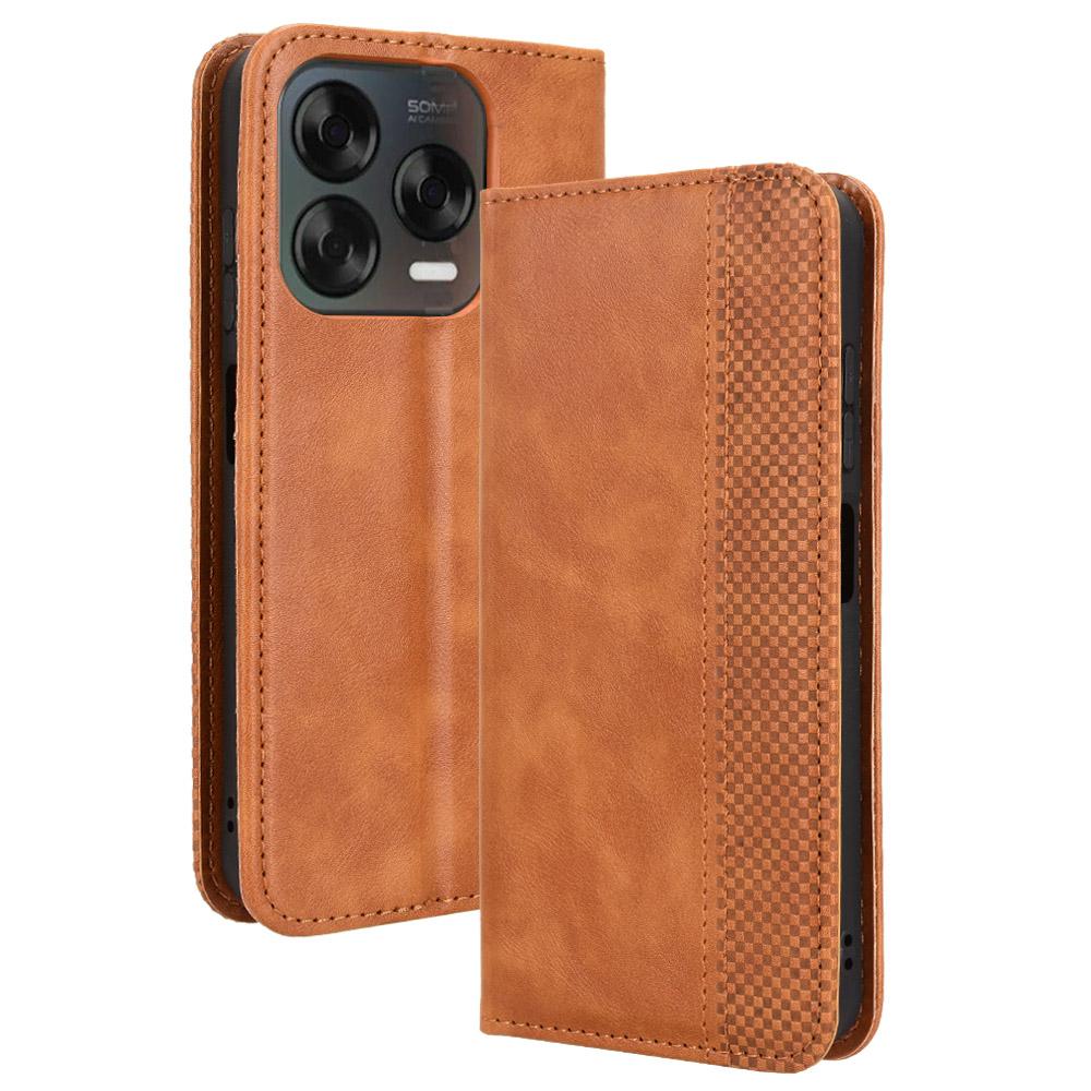 Phone Case For ZTE Blade V70 Design/Nubia V70 Design/Blade V70 Vita Wallet Stand Retro Texture Leather Phone Cover Brown
Phone Case For ZTE Blade V70 Design/Nubia V70 Design/Blade V70 Vita Wallet Stand Retro Texture Leather Phone Cover Brown