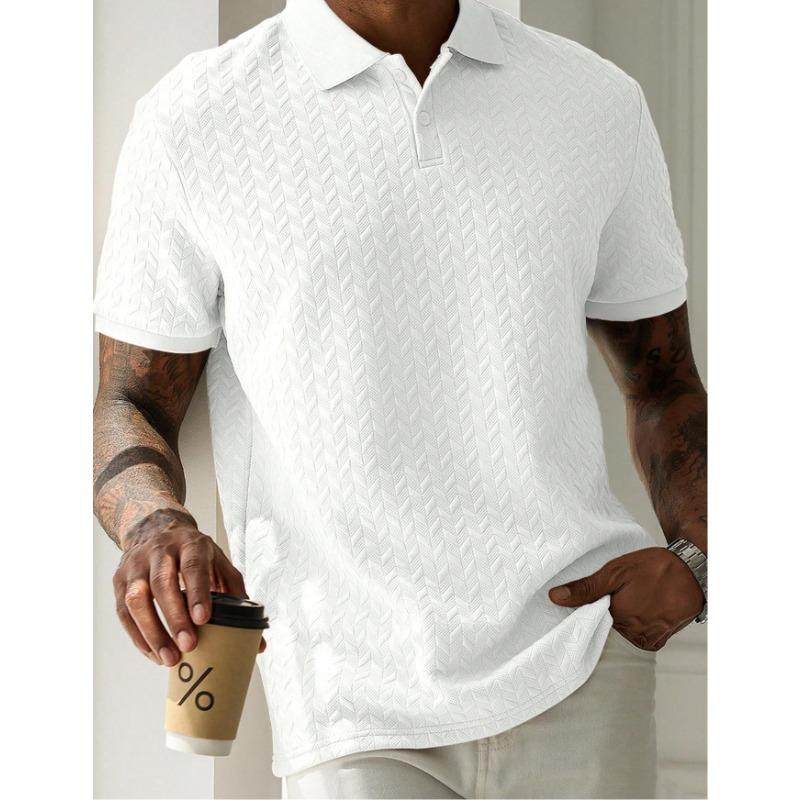 Solid Color Lapel Front Button Short Sleeved Top Casual Daily Wear Men’s Polo Shirts S білий
Solid Color Lapel Front Button Short Sleeved Top Casual Daily Wear Men’s Polo Shirts S білий