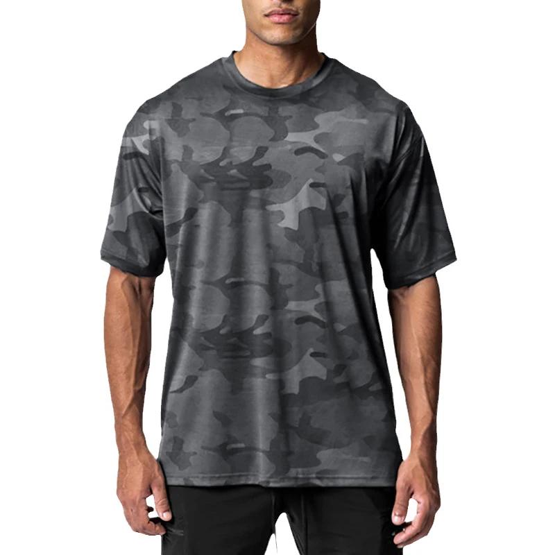 Muscleguys Camouflage Running T-shirts Mens Oversized Half Sleeve Dropped Shoulder Loose Fitness T Shirt Summer Gym Bodybuilding Tops Tees M чорний
Muscleguys Camouflage Running T-shirts Mens Oversized Half Sleeve Dropped Shoulder Loose Fitness T Shirt Summer Gym Bodybuilding Tops Tees M чорний