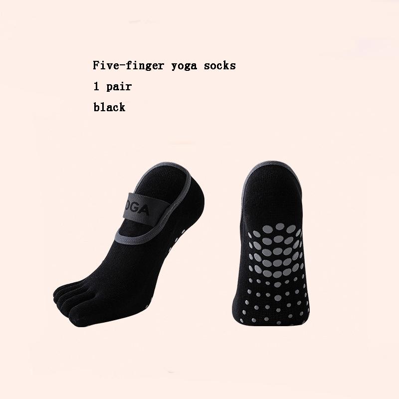 Anti-slip Cotton Sweat-absorbing and Wear-resistant Five-finger Floor Socks Women s Dance Practice Socks Pilates Socks EU35-40 чорний
Anti-slip Cotton Sweat-absorbing and Wear-resistant Five-finger Floor Socks Women s Dance Practice Socks Pilates Socks EU35-40 чорний
