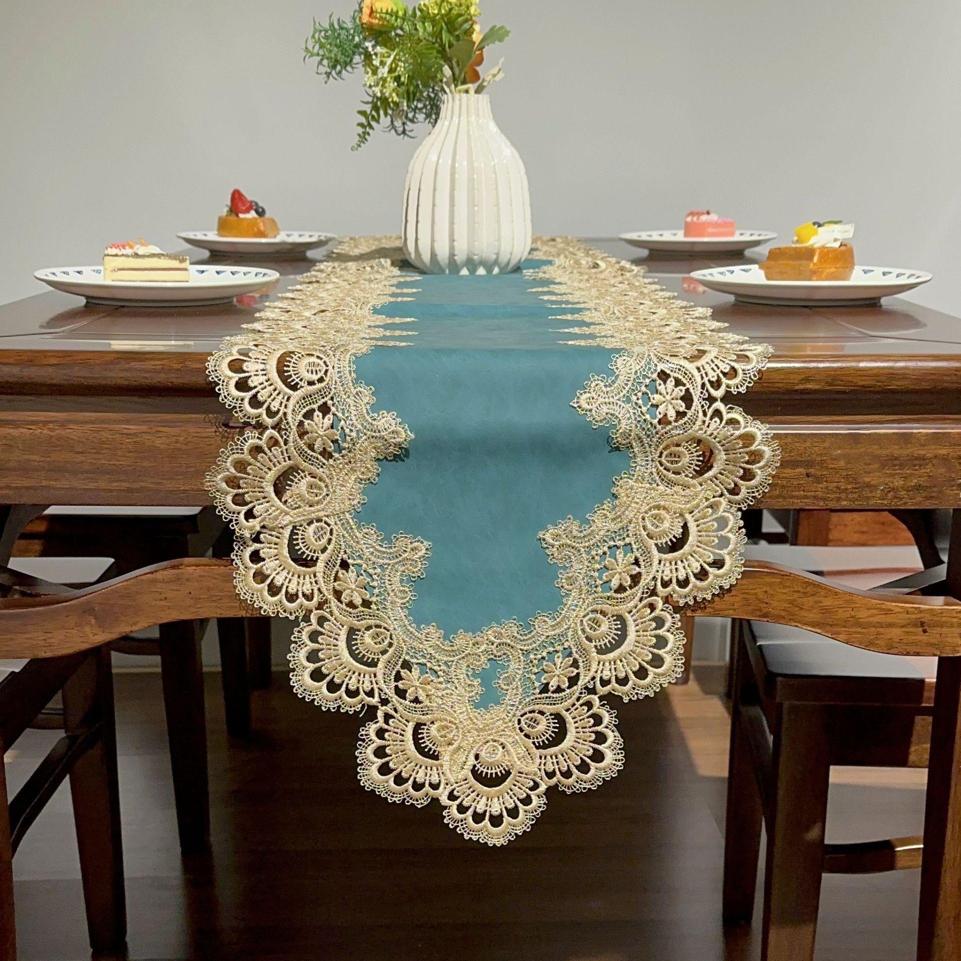 European Lace Table Flag Pu Waterproof And Oil-Proof, Solid Color Light Luxury Long Tablecloth Table Flag 40*100cm
European Lace Table Flag Pu Waterproof And Oil-Proof, Solid Color Light Luxury Long Tablecloth Table Flag 40*100cm