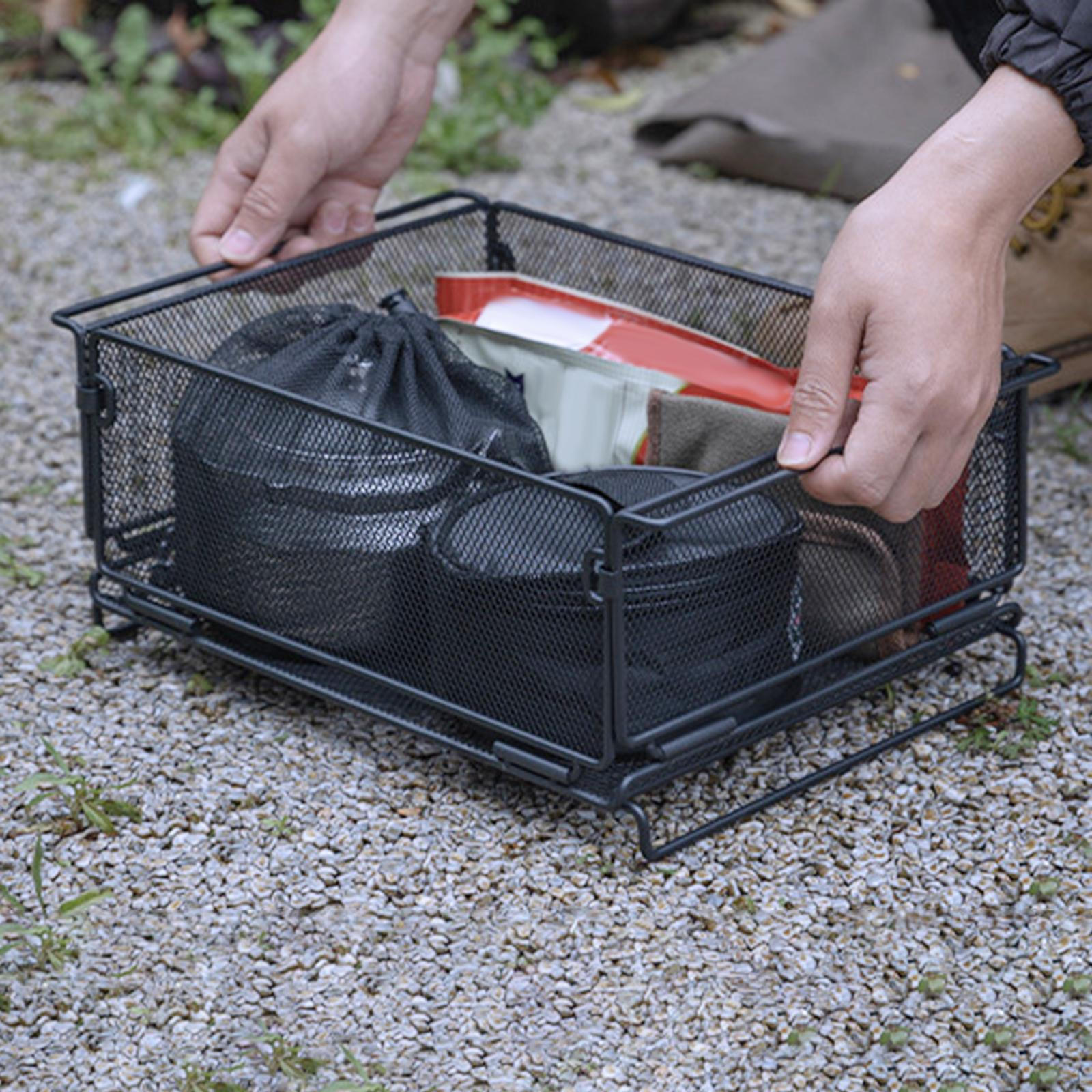 Metal Storage Basket Holder Organizer Water Filter for Toiletries Items Outdoor Organizing
Metal Storage Basket Holder Organizer Water Filter for Toiletries Items Outdoor Organizing