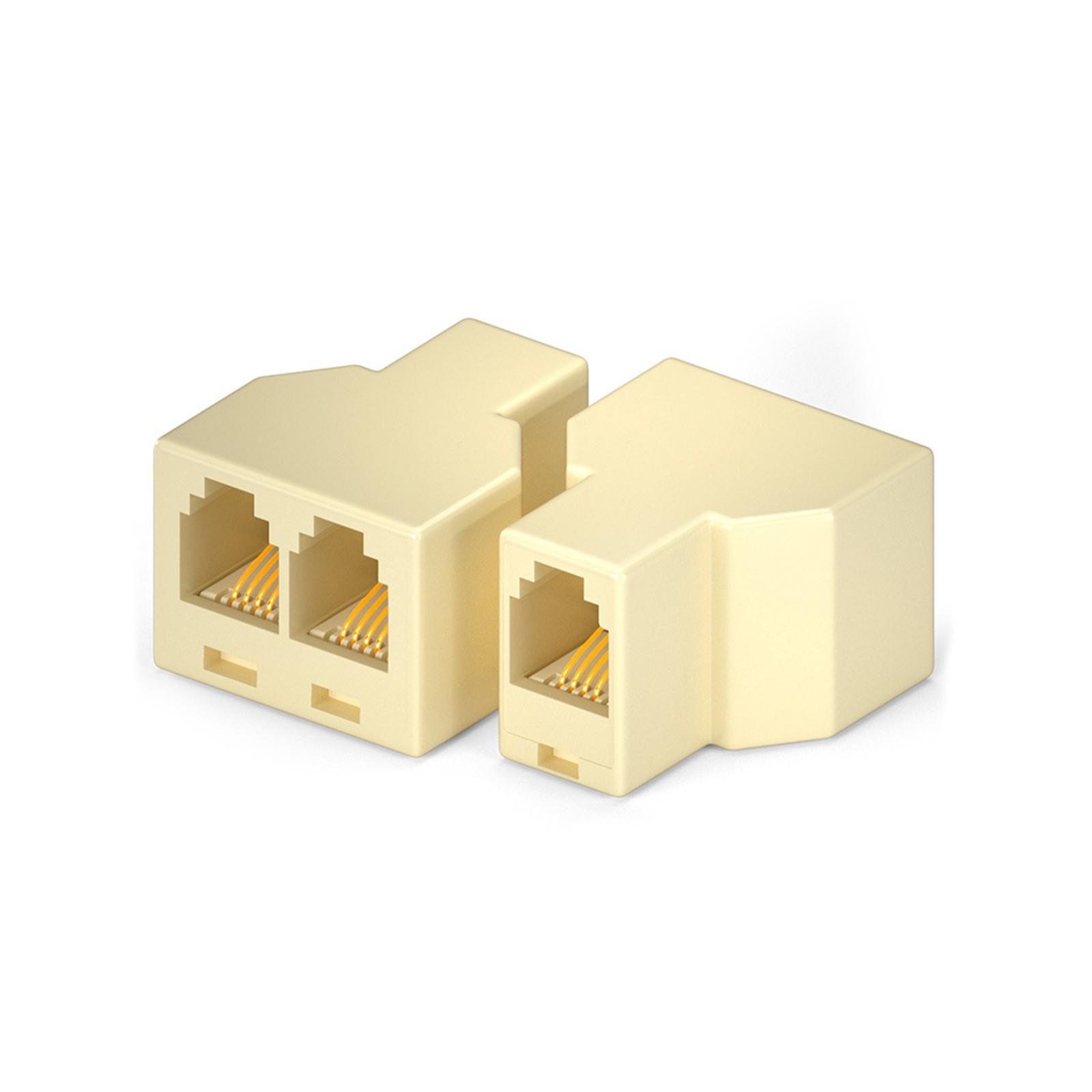 Durability RJ11 Telephone Splitter Adapter Connectors Offer Flexible Wiring Solution For Home Office Without Signal Loss 1
Durability RJ11 Telephone Splitter Adapter Connectors Offer Flexible Wiring Solution For Home Office Without Signal Loss 1