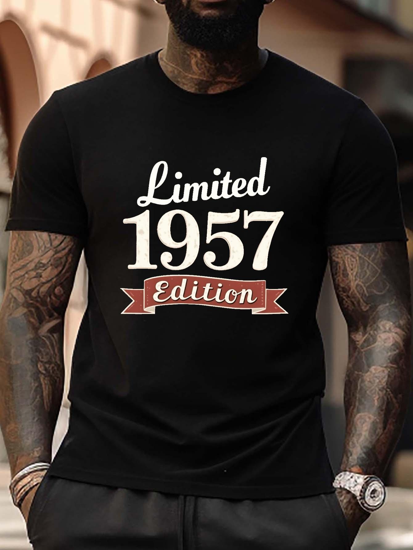 Limited 1957 Edition Plus Size T-shirt - Black Geometric Print Casual Short Sleeve Round Neck Summer Tee XXL
Limited 1957 Edition Plus Size T-shirt - Black Geometric Print Casual Short Sleeve Round Neck Summer Tee XXL