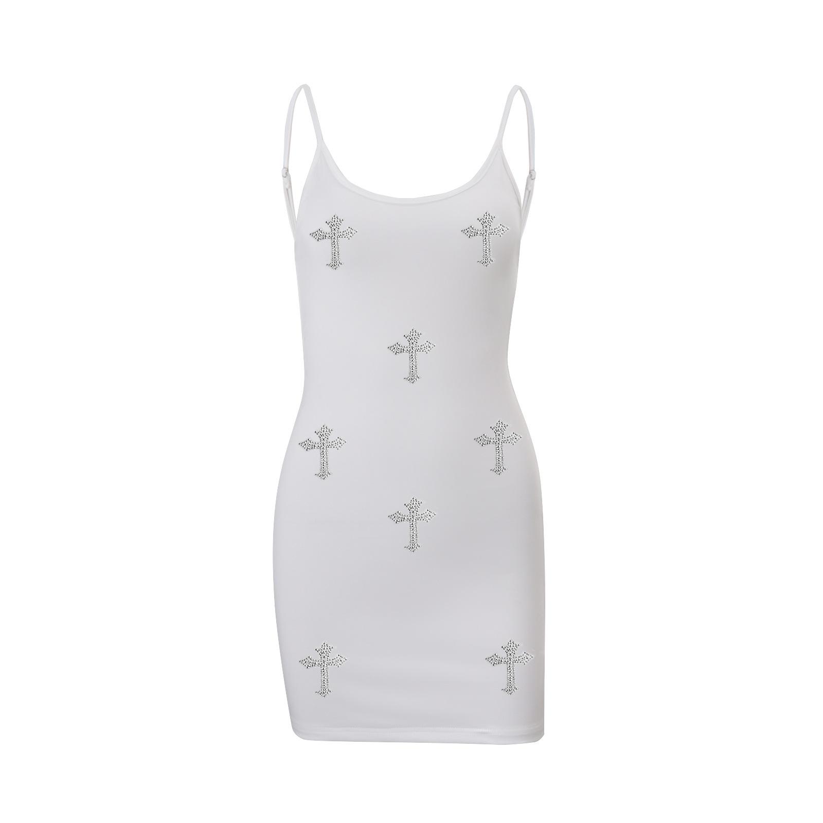 ins European and American style autumn new sexy Spice Girls cross hot diamond halter suspender hip dress women S белый
ins European and American style autumn new sexy Spice Girls cross hot diamond halter suspender hip dress women S белый