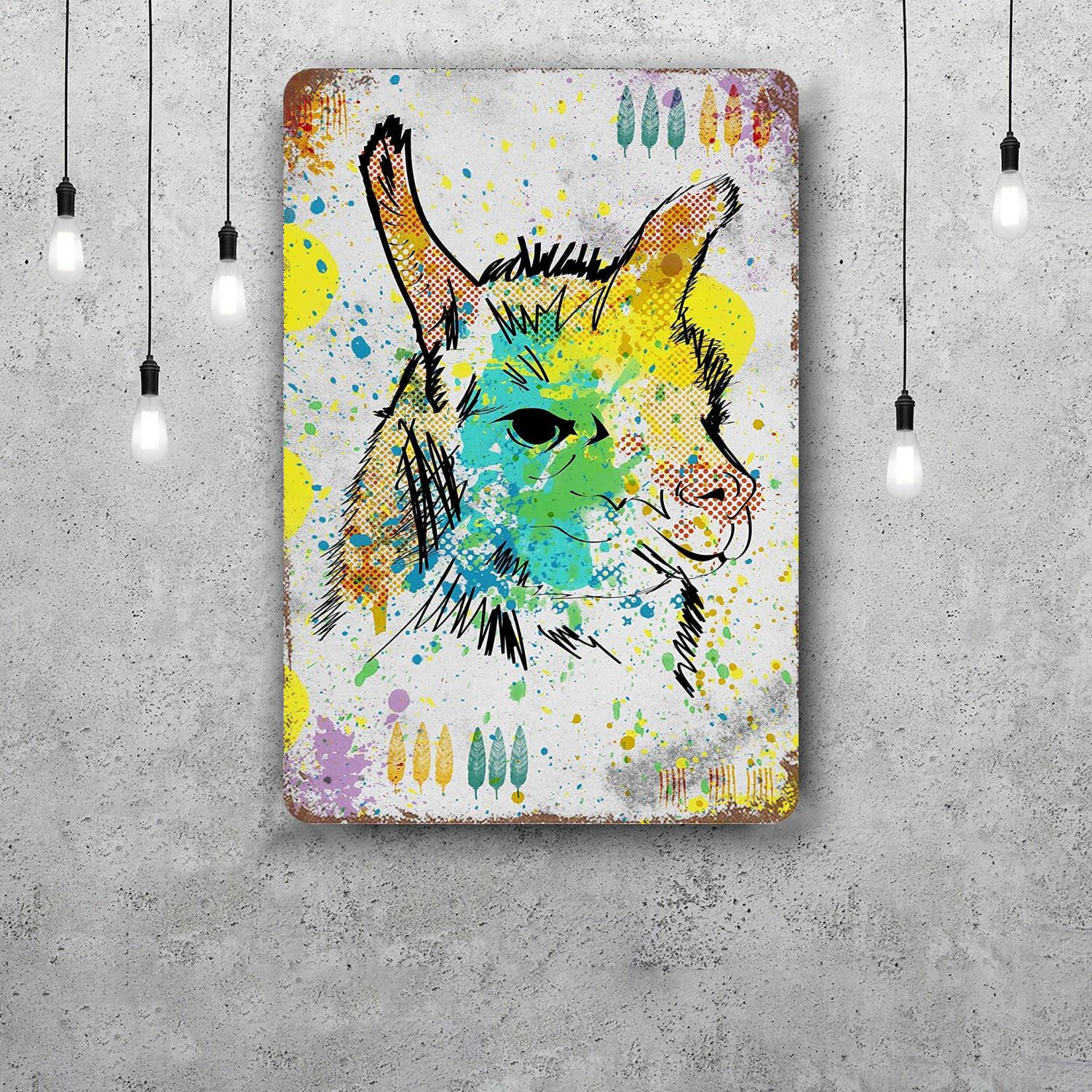 llama animal Retro Vintage Tin Sign Poster Decorative Plaque Metal Plate Wall Decor 20x30cm(7.8x11.8inch)
llama animal Retro Vintage Tin Sign Poster Decorative Plaque Metal Plate Wall Decor 20x30cm(7.8x11.8inch)