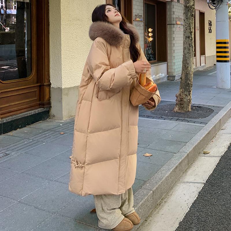 Жіноча зимова куртка середньої довжини біла з пухом і хутряним коміром 2024 L (Recommended 125-145 lbs)
Жіноча зимова куртка середньої довжини біла з пухом і хутряним коміром 2024 L (Recommended 125-145 lbs)