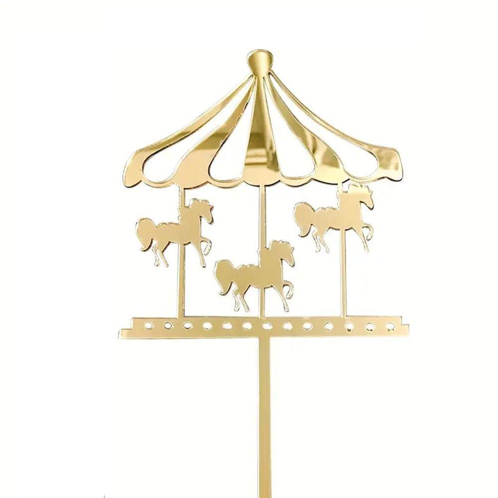 Acrylic Carousel Cake Toppers Cartoon Cake Decoration Card Insertion Dessert Table Decoration золотой
Acrylic Carousel Cake Toppers Cartoon Cake Decoration Card Insertion Dessert Table Decoration золотой