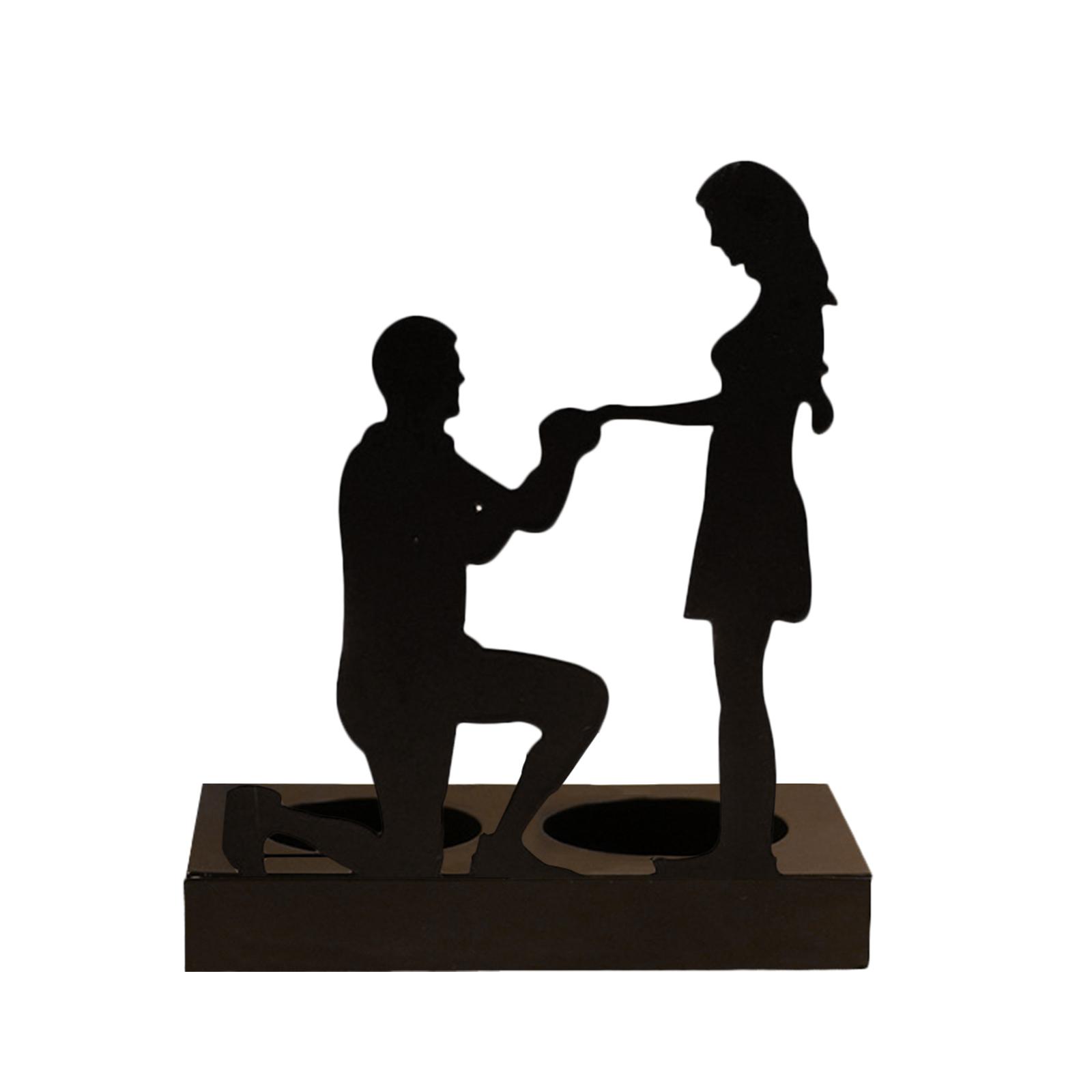 Iron Candle Holder Romantic Couple Candle Statue Gifts for Couple for Wedding Anniversary
Iron Candle Holder Romantic Couple Candle Statue Gifts for Couple for Wedding Anniversary