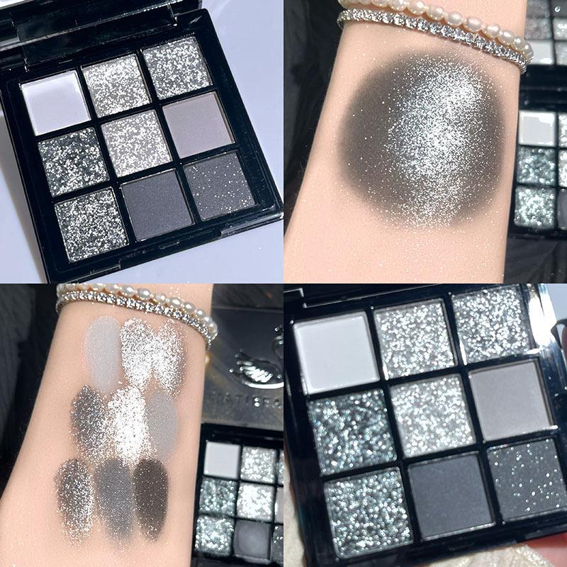Black Swan Metallic Nine-Color Eyeshadow Palette - Pearlescent Shimmer for Smoky, Gray-Black Looks
Black Swan Metallic Nine-Color Eyeshadow Palette - Pearlescent Shimmer for Smoky, Gray-Black Looks
