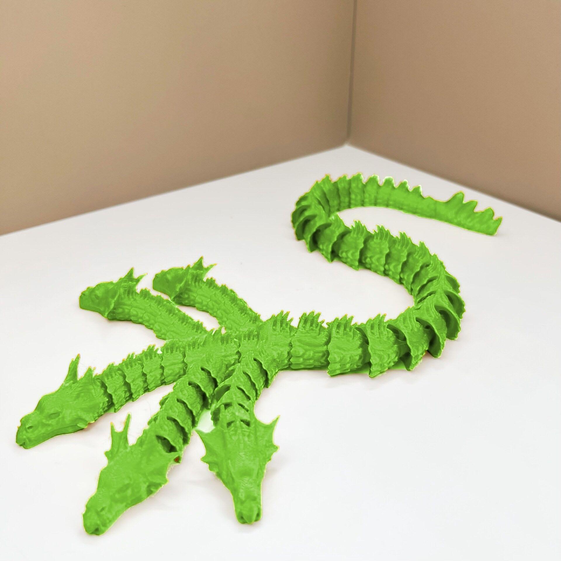 3D Printed Five-Headed Snake Dragon Ornament - Integrated Joint Movable Decoration For Household And Workspace
3D Printed Five-Headed Snake Dragon Ornament - Integrated Joint Movable Decoration For Household And Workspace
