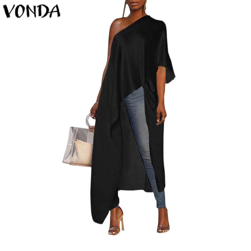 VONDA летняя туника женская 2021 сексуальные рубашки с открытыми плечами для вечеринок праздничные длинные топы макси размера плюс элегантные богемные Blusas Femininas
VONDA летняя туника женская 2021 сексуальные рубашки с открытыми плечами для вечеринок праздничные длинные топы макси размера плюс элегантные богемные Blusas Femininas