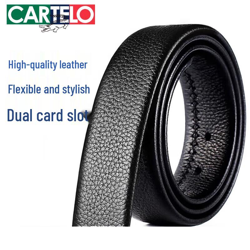 Cartelo Men s Top-Grain Leather Belt Strap (Buckle Not Included) 110-125cm
Cartelo Men s Top-Grain Leather Belt Strap (Buckle Not Included) 110-125cm