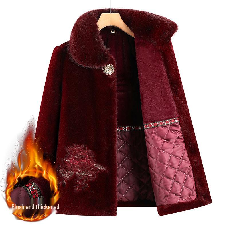 Winter Cotton Jacket for Senior Women, Plus Velvet, Thickened, Suitable for Ages 60-80 XL (for up to 105 jin) красный
Winter Cotton Jacket for Senior Women, Plus Velvet, Thickened, Suitable for Ages 60-80 XL (for up to 105 jin) красный