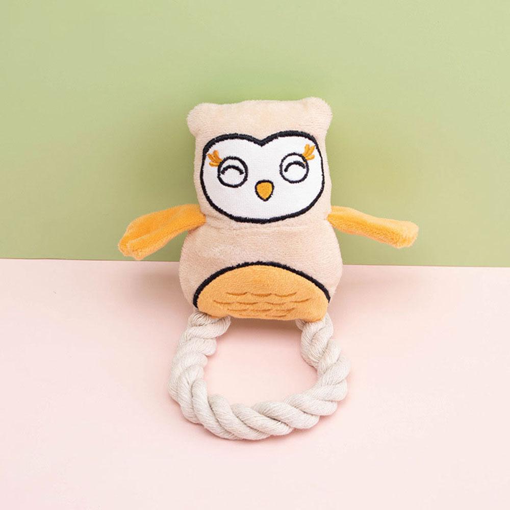 Dog Chew Toy Plush Owl with Cotton Rope - Squeaky Interactive Pet Toy for Puppies Small Medium Dogs,
Dog Chew Toy Plush Owl with Cotton Rope - Squeaky Interactive Pet Toy for Puppies Small Medium Dogs,