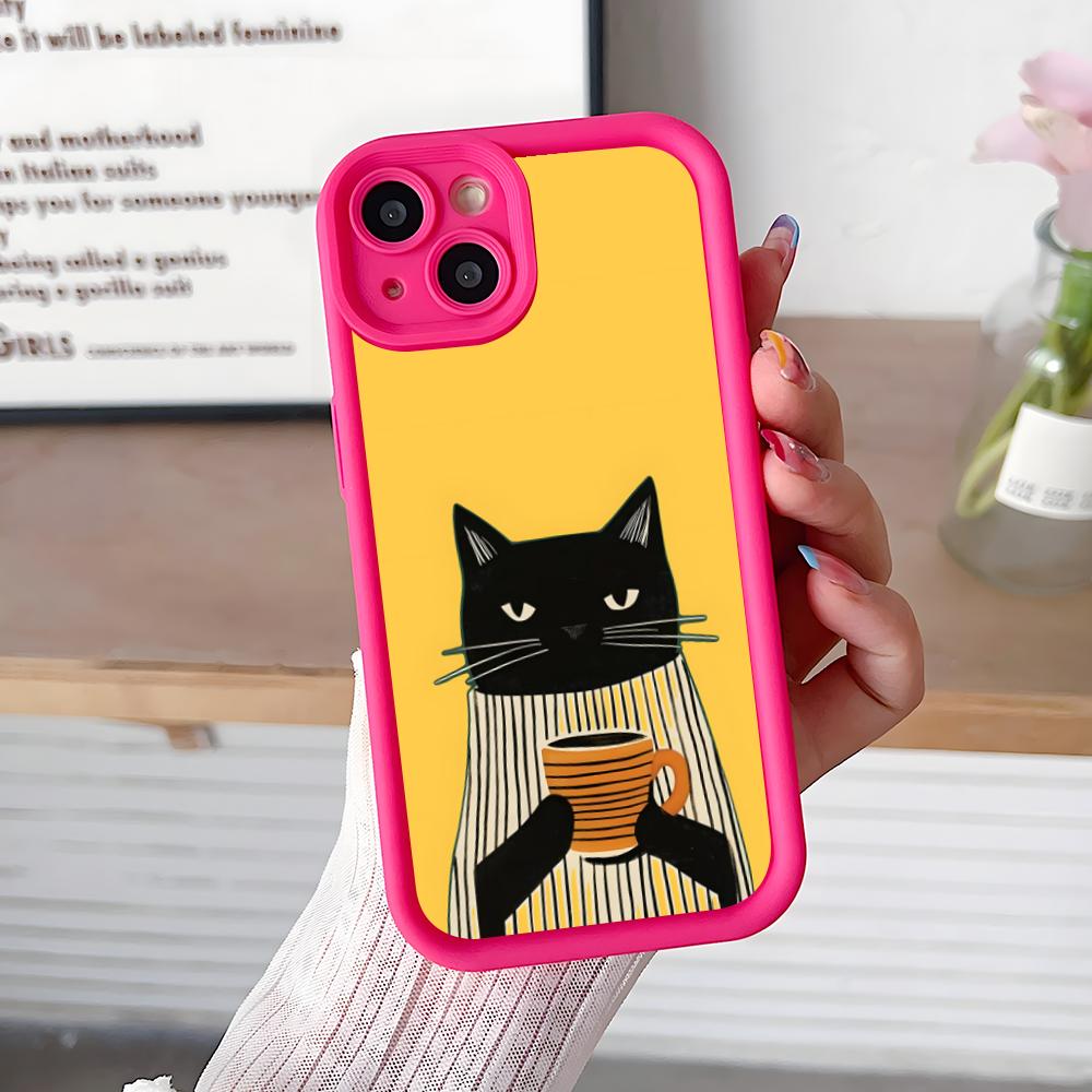 Cute Coffee Cat Thicken TPU Mobile Phone Case for iPhone 17 16 15 14 13 12 11 Air Pro Max Plus Colorful Cover iPhone 14 Plus
Cute Coffee Cat Thicken TPU Mobile Phone Case for iPhone 17 16 15 14 13 12 11 Air Pro Max Plus Colorful Cover iPhone 14 Plus