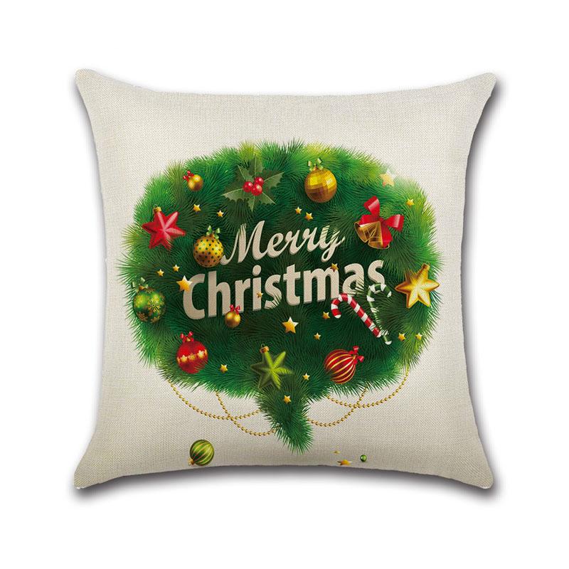 Pillow Cases New Happy Christmas Linen Sofa Cushion Cover Home Decor Case Pillow 08
Pillow Cases New Happy Christmas Linen Sofa Cushion Cover Home Decor Case Pillow 08