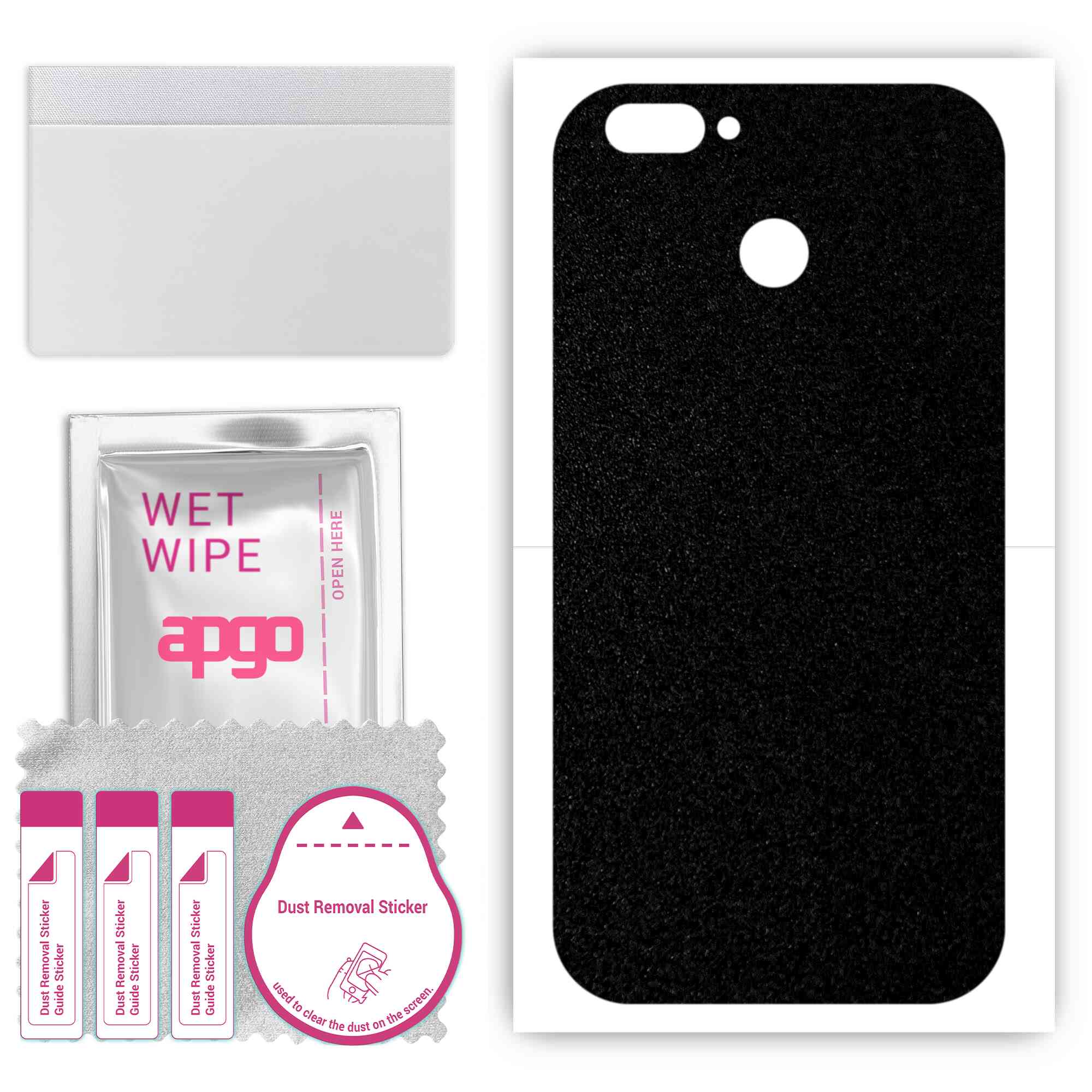 apgo Protective Skin Sticker for the back compatible with Oukitel U22, Wrap Film, Foil, Vinyl - Pattern Matte Black
apgo Protective Skin Sticker for the back compatible with Oukitel U22, Wrap Film, Foil, Vinyl - Pattern Matte Black