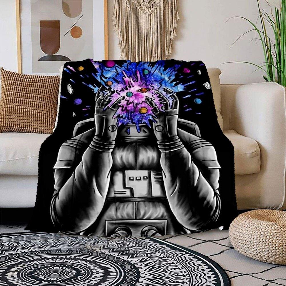 Galactic Dreams: Astronaut with Cosmic Splash T-Shirt Blanket Flannel Throw Blanket for Sofa, Bed, Travel, Camping, Office, Couch, Chair, A 150x180cm
Galactic Dreams: Astronaut with Cosmic Splash T-Shirt Blanket Flannel Throw Blanket for Sofa, Bed, Travel, Camping, Office, Couch, Chair, A 150x180cm