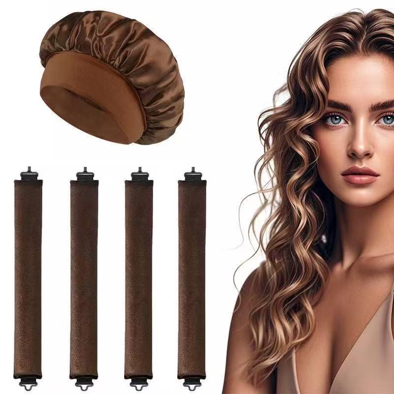 4pcs Heatless Hair Curlers Set with Sleep Cap - Non-Damaging, Large Wave Styling
4pcs Heatless Hair Curlers Set with Sleep Cap - Non-Damaging, Large Wave Styling
