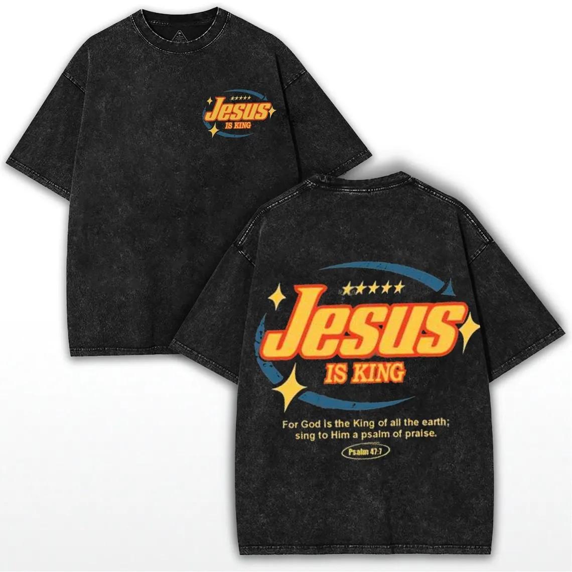 Jesus Saves TShirt Christian John Vintage Washed Cotton Retro Bible Verse Graphic Tee Streetwear Harajuku Top 2XL
Jesus Saves TShirt Christian John Vintage Washed Cotton Retro Bible Verse Graphic Tee Streetwear Harajuku Top 2XL