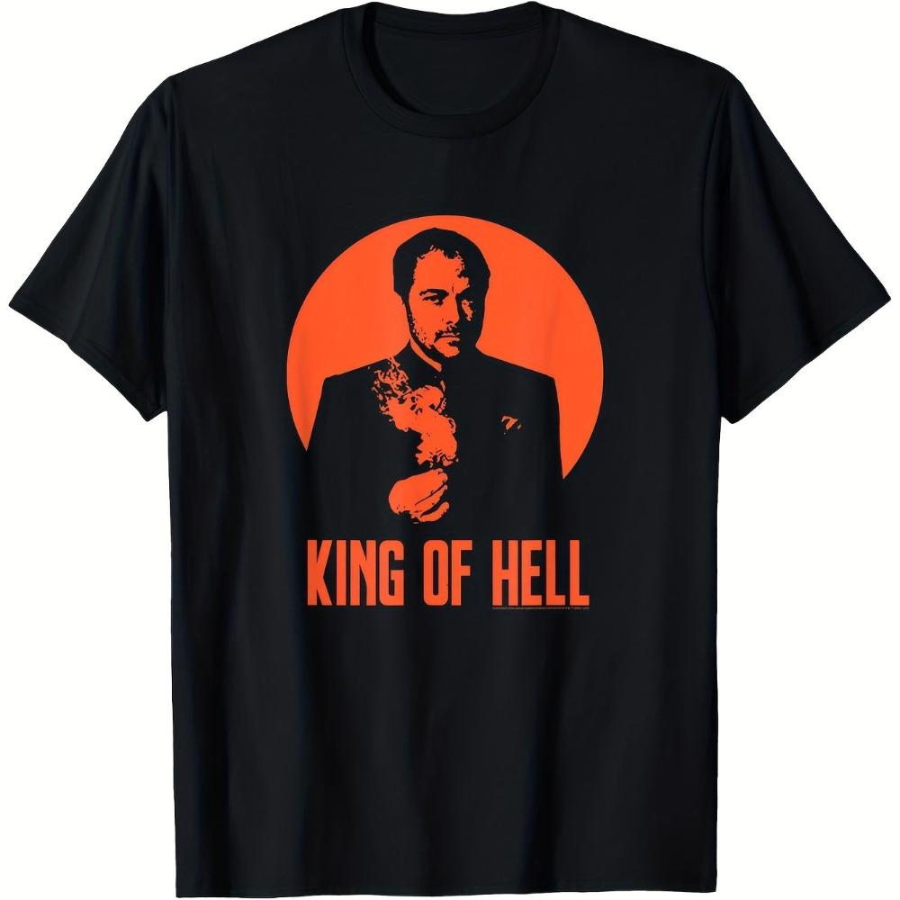 Supernatural Crowley Hell King Pattern TShirt Black with Orange Print Made of In A Loose Fit Suitable for Both Unisex and Women L
Supernatural Crowley Hell King Pattern TShirt Black with Orange Print Made of In A Loose Fit Suitable for Both Unisex and Women L
