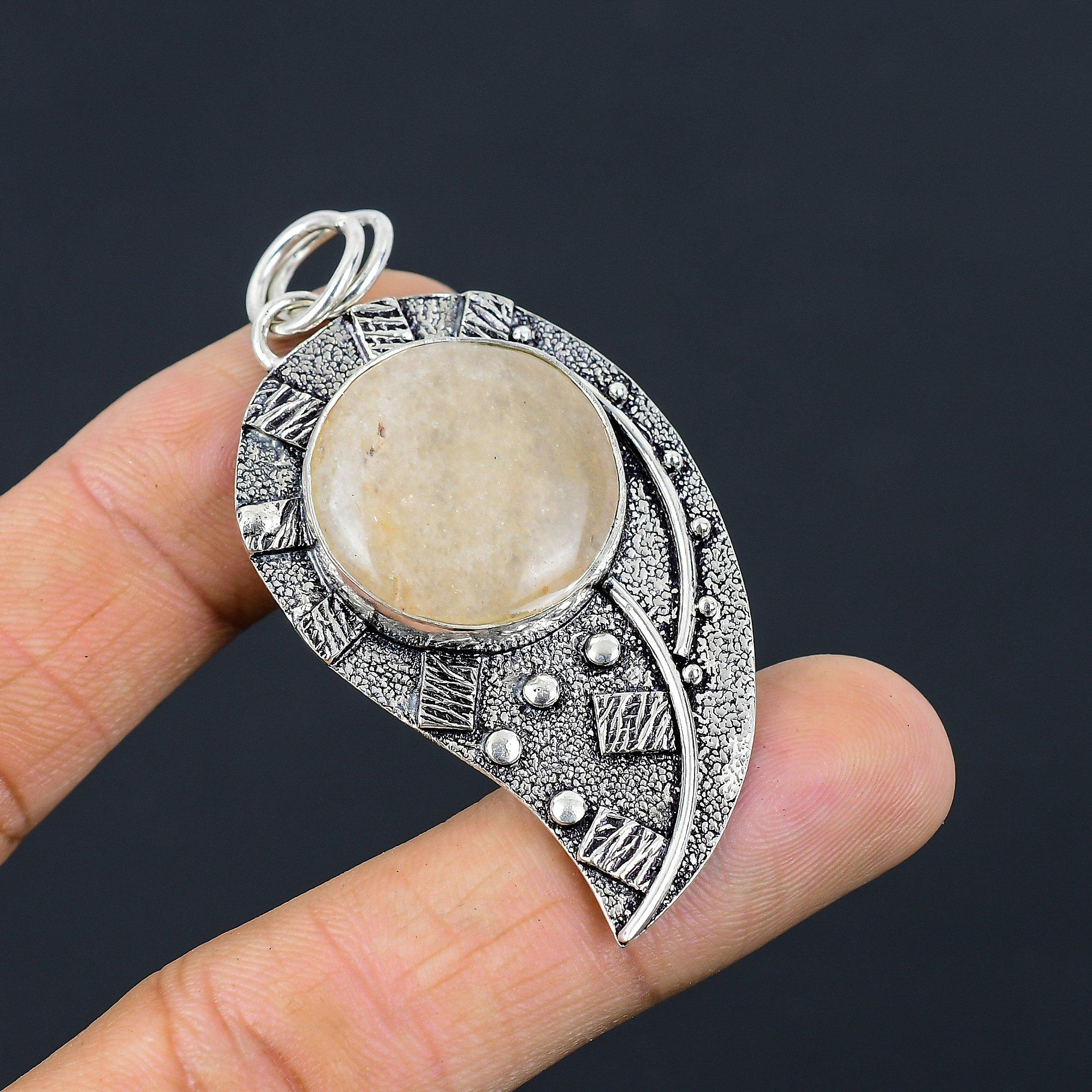 Mothers day Deal 925 Silver Natural Golden Rutile Bezel Wife New Pendant Jewelry
Mothers day Deal 925 Silver Natural Golden Rutile Bezel Wife New Pendant Jewelry