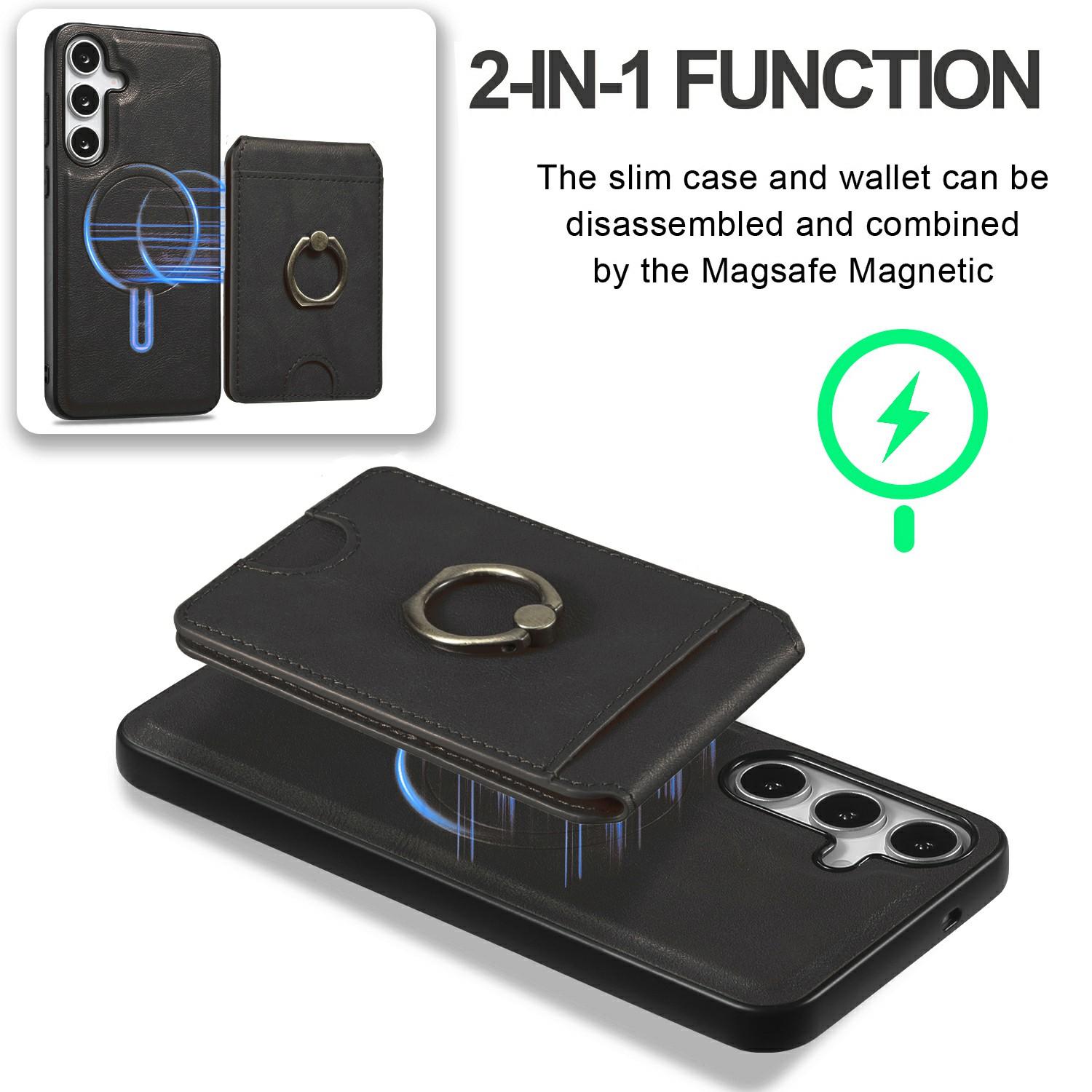 For Samsung Galaxy S25 Magnetic Case PC+PU Phone Back Cover with Detachable Card Holder Purple
For Samsung Galaxy S25 Magnetic Case PC+PU Phone Back Cover with Detachable Card Holder Purple