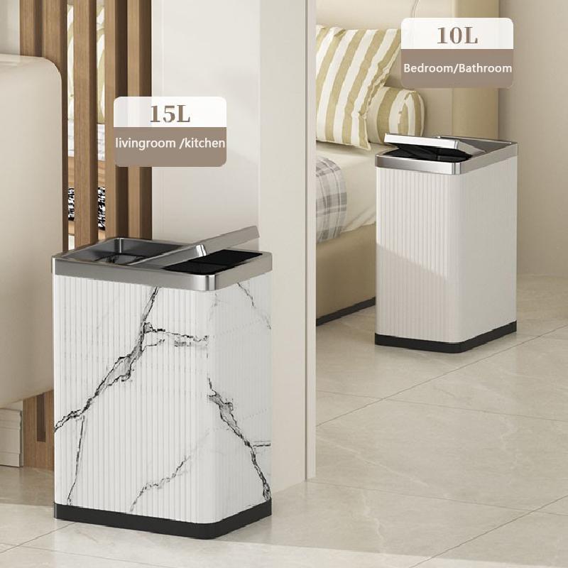 Marble Narrow Leather Light Luxury Rectangular Trash Can with Lid, Metal Trash Can for Bathroom, Living Room
Marble Narrow Leather Light Luxury Rectangular Trash Can with Lid, Metal Trash Can for Bathroom, Living Room