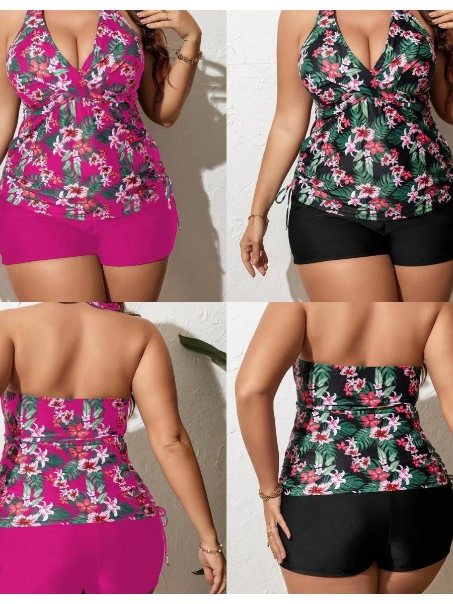 2024 European and American Plus Size High Waist Backless Bikini Set for Women 0XL чорний
2024 European and American Plus Size High Waist Backless Bikini Set for Women 0XL чорний