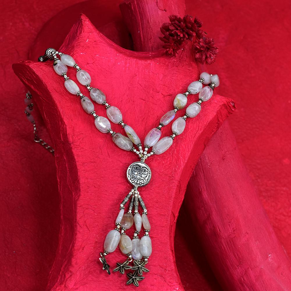 41 Gems Genuine 925 Sterling Silver Natural Moonstone Necklace 284 Ct Lab-Tested MY-436-K білий
41 Gems Genuine 925 Sterling Silver Natural Moonstone Necklace 284 Ct Lab-Tested MY-436-K білий