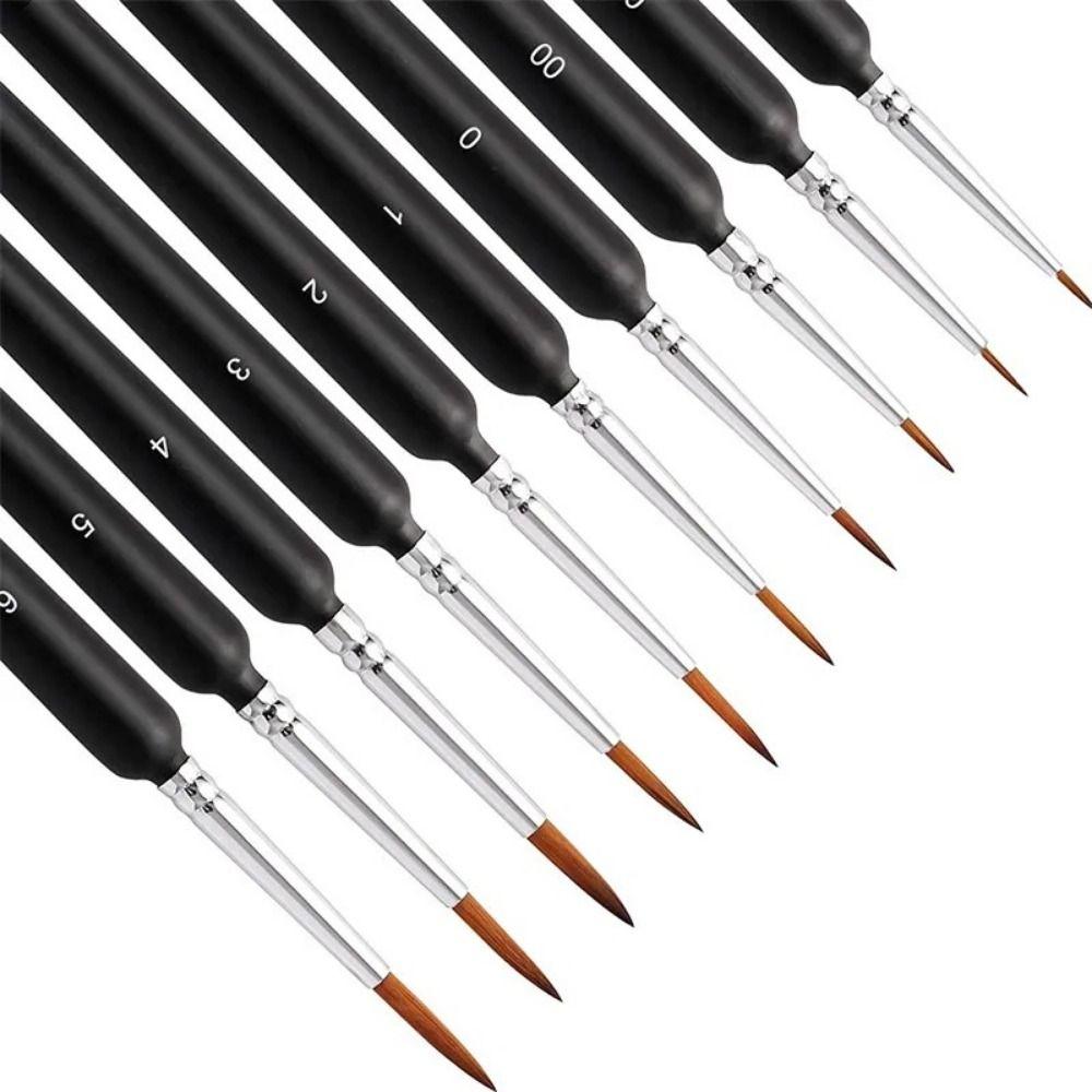 11pcs/Set Nylon Hair Miniature Hook Line Brush Thin Hook Mini Paint Brushes Model Painting рожевий
11pcs/Set Nylon Hair Miniature Hook Line Brush Thin Hook Mini Paint Brushes Model Painting рожевий