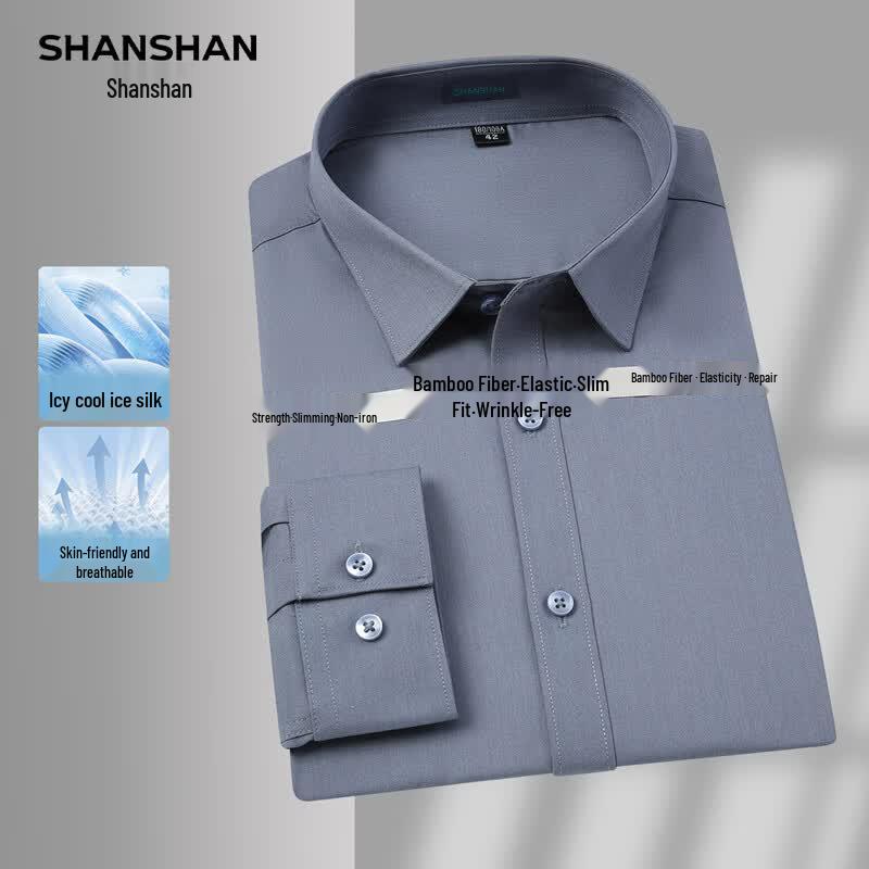 SHANSHAN Men s Stretch Long-Sleeve Button-Down Shirt 43
SHANSHAN Men s Stretch Long-Sleeve Button-Down Shirt 43