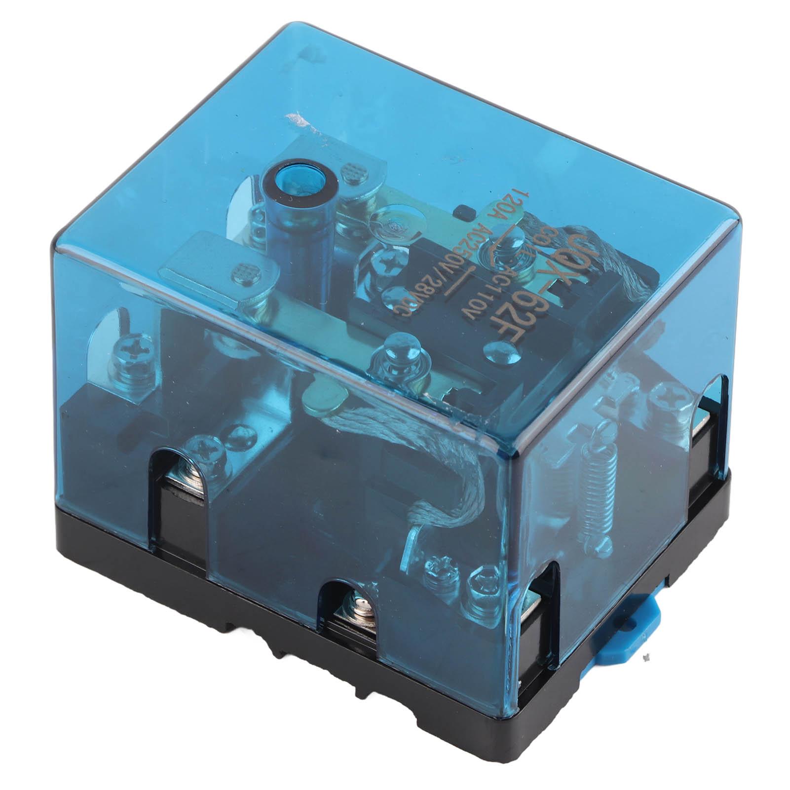 110V 120A Current Relay with Shell High Power Relay Switch for Electrical Equipment JQX 62F
110V 120A Current Relay with Shell High Power Relay Switch for Electrical Equipment JQX 62F