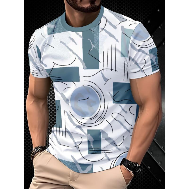 Trendy Printed Men s Streetwear 3D Print T-Shirt, Vintage American Style Men s Casual Round Neck Short Sleeve, Quick-Dry Sports T-Shirt S
Trendy Printed Men s Streetwear 3D Print T-Shirt, Vintage American Style Men s Casual Round Neck Short Sleeve, Quick-Dry Sports T-Shirt S