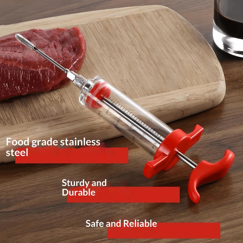 Meat Injector Syringe With 3 Marinade Injector Needles For Bbq Grill Turkey Injector Kit Marinade Flavor Injector Kitchen Tools червоний
Meat Injector Syringe With 3 Marinade Injector Needles For Bbq Grill Turkey Injector Kit Marinade Flavor Injector Kitchen Tools червоний