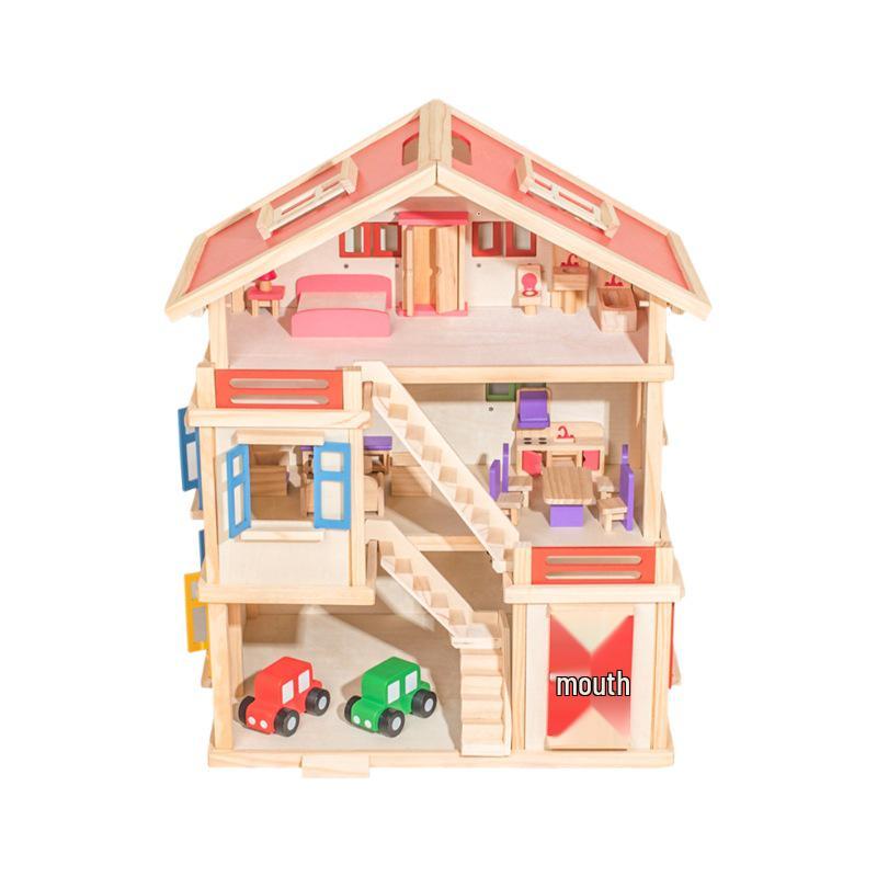 Большой деревянный кукольный домик принцессы для девочек - Игрушка для сюжетно-ролевых игр и развивающая игрушка для детской комнаты
Большой деревянный кукольный домик принцессы для девочек - Игрушка для сюжетно-ролевых игр и развивающая игрушка для детской комнаты