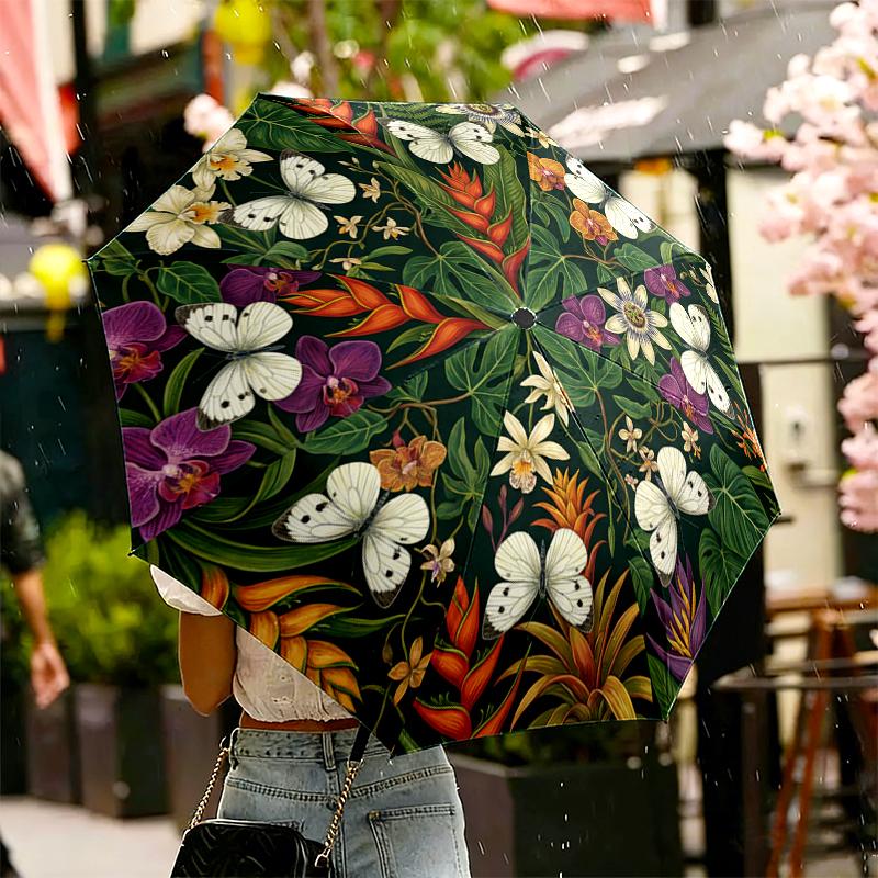 Horse White Butterfly Animal and Forest Umbrella for Outdoor Travel Use, Auto Open-Close 8-Rib Umbrella Exquisite Gift for Family and Friends
Horse White Butterfly Animal and Forest Umbrella for Outdoor Travel Use, Auto Open-Close 8-Rib Umbrella Exquisite Gift for Family and Friends