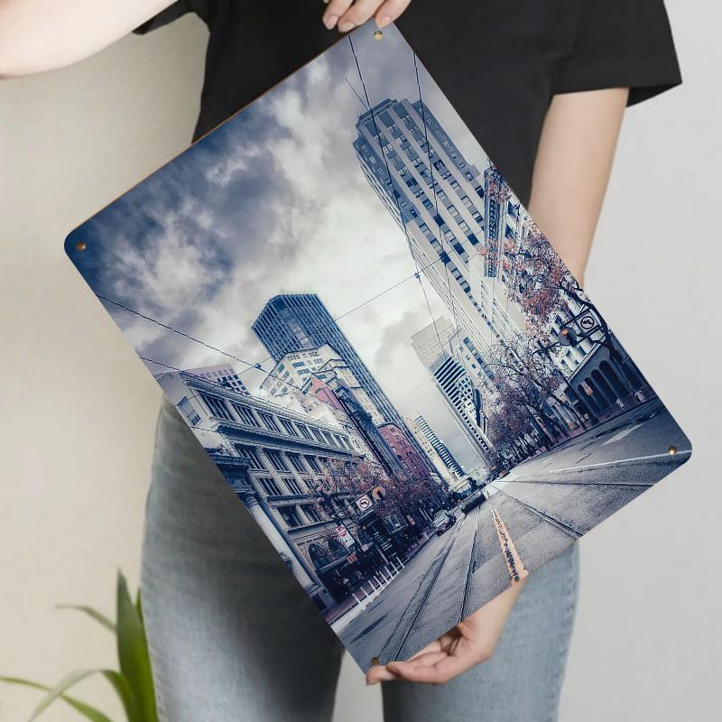 Custom Urban Street View Metal Wall Art Modern Minimalist Home Decor Living Room Office Hanging Ornament 20x30cm(7.8x11.8inch)
Custom Urban Street View Metal Wall Art Modern Minimalist Home Decor Living Room Office Hanging Ornament 20x30cm(7.8x11.8inch)